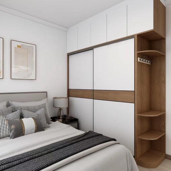 Buy cheap Wooden Glass Door Dressing Room Wardrobe 2 Door Cabinet 18mm from wholesalers