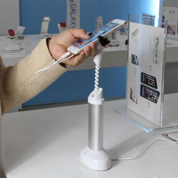 Buy cheap COMER Charge Alarming Cell Phone Secure Display stand for mobile phone retail stores from wholesalers