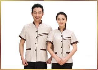 Buy cheap Delicate Handwork Hotel Staff Uniforms Various Colors Slim Fit V - Neck Style from wholesalers