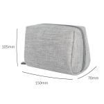Zipper Travel Cylinder Bucket Polyester Cosmetic Bag