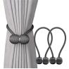 Buy cheap Contemporary Metal Dark Grey Magnetic Curtain Tie Backs from wholesalers