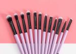 SGS REACH SVHC Qualited Synthetic 12 Pieces Taklon Fiber Eye Makeup Brushes Set