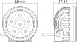 Sales Round led work lights for shop off road truck HCW-L1868 18W