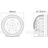 Buy cheap Sales Round led work lights for shop off road truck HCW-L1868 18W from wholesalers
