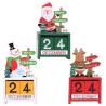 Buy cheap DIY Digital Calendar Wooden Christmas Tree Tabletop Decoration from wholesalers