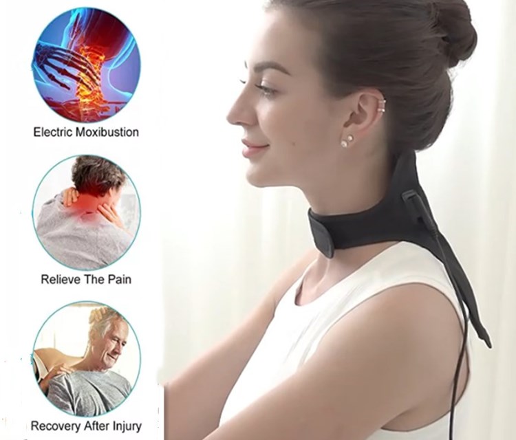 Far Infraered Neck Heated Wrap fleece Material USB Temperature Control