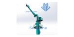 2.5t22m Electric Hydraulic Foldable Boom Marine Crane For Offshore Support