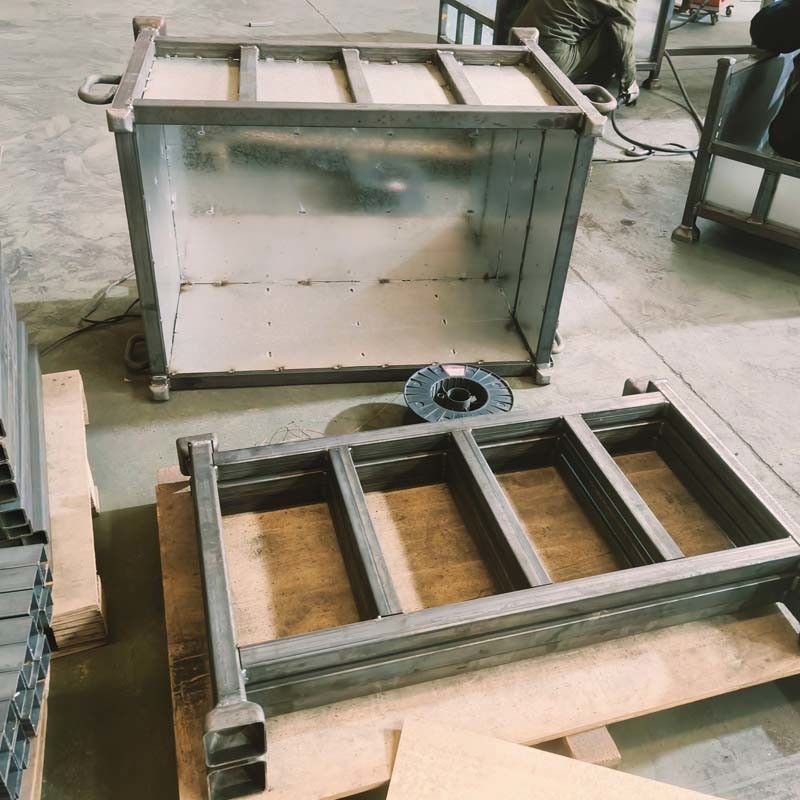 Industrial Warehouse Material Metal Pallet Box Folding Stackable