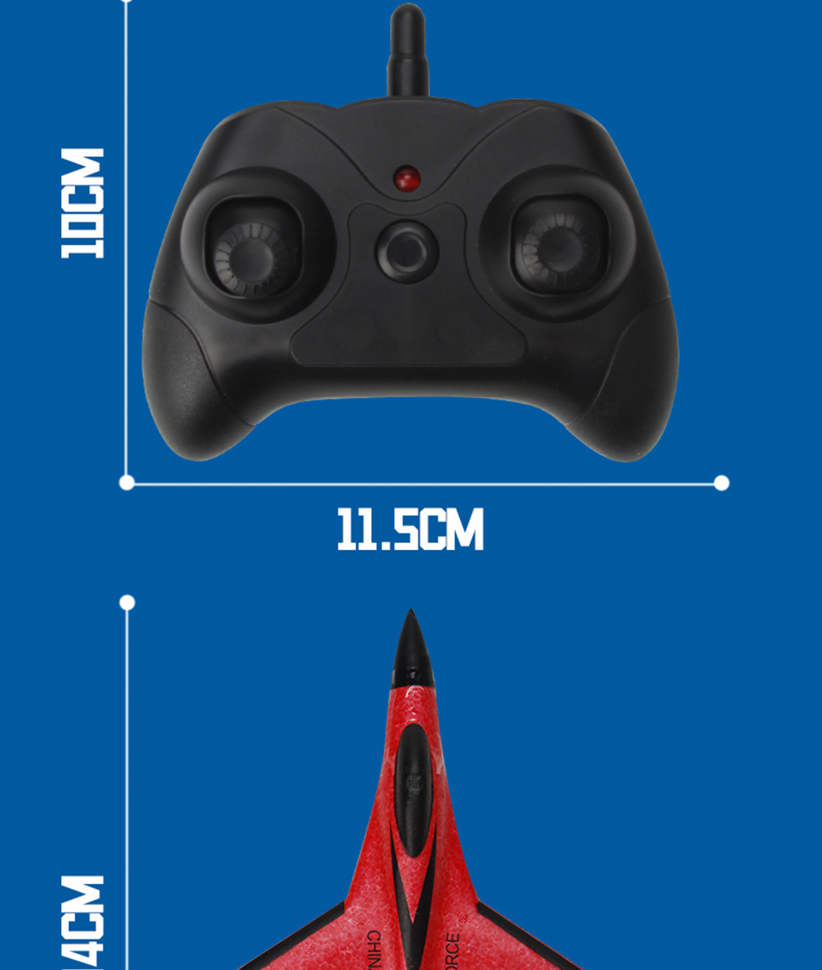 2 Modes Airplane Toy 2.4GHz Remote Control Combat Aircraft for Beginner Kids Easy to Fly and Fun Birthday Surprise