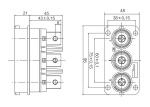 Touch Proof 144H 50mm2 EV Battery Connector IEC Certification