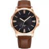 Buy cheap ROHS Leather Strap Watches 20mm 3atm Water Resistant Quartz from wholesalers