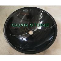 Buy cheap Natural Nero Countertop Sink Basin Marquina Marble Sink Black Wash Bowls Round product