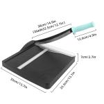 ZEQUAN Engineering Plastic ABS Manual Paper Cutter Office Cardboard Guillotine