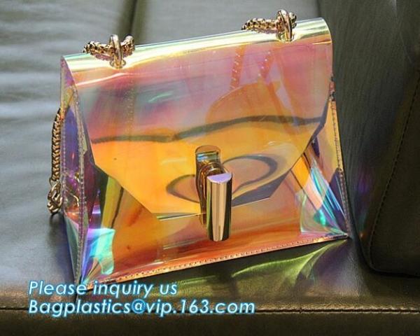 summer tote bag Transparent PVC Beach Shoulder Bags jelly candy bag, Fashionable