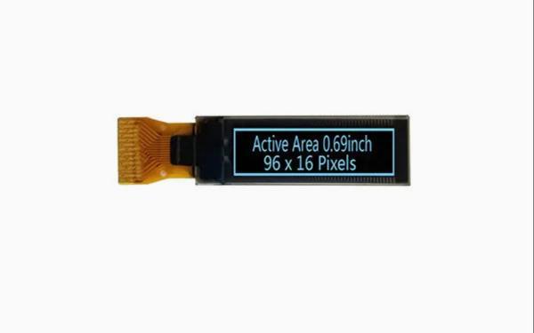 Buy cheap 0.69 Inch White/Blue/Green/Yello OLED Display 96X16 Resolution 14-Pin Welding OLED Module Monochrome Small Size from wholesalers