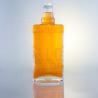 Buy cheap 750ml Flint Glass Clear Square Round Gin Bottle with Screw Top Finish and Free Design from wholesalers