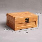 Independent Locker Double Stash Box Bamboo Jewelry Storage Box With Tray ODM