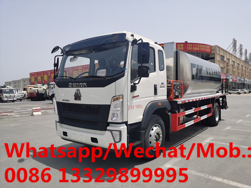 Buy cheap Customized SINO TRUK HOWO LHD 160hp diesel 10cbm asphalt distributing vehicle for sale, HOWO bitumen distributing vehic from wholesalers