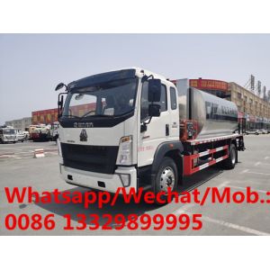 Buy cheap Customized SINO TRUK HOWO LHD 160hp diesel 10cbm asphalt distributing vehicle for sale, HOWO bitumen distributing vehic from wholesalers