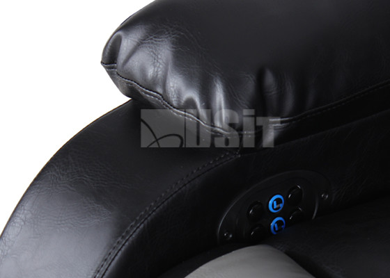 Grey 34kg/m3 3 Seater Motorized Electric Recliner Sofa