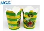 Round Bottom Disposable Paper Products Offset Printing For Noodle