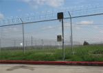 Diamond Metal Chain Link Fencing Galvanized Steel Chain Link Fence