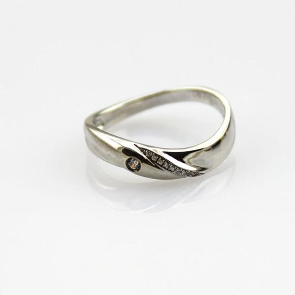 Buy cheap 925 Sterling Silver Engagement Ring with Cubic Zirconia (F76) from wholesalers