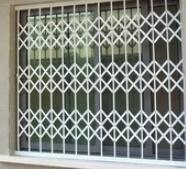 Buy cheap Aluminium Concertina Window Security Grilles , Retractable Window Grilles from wholesalers