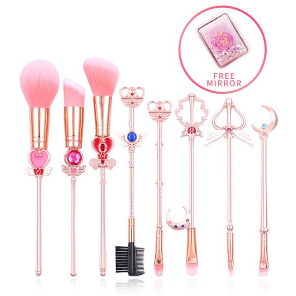 Buy cheap Lovely Cartoon Style Sailor Moon Makeup Brush Set Cosmetic Powder Skin Friendly from wholesalers