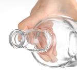 Transparent Glass Products 500ml 750ml 1000ml Round Empty Tequila Bottle and