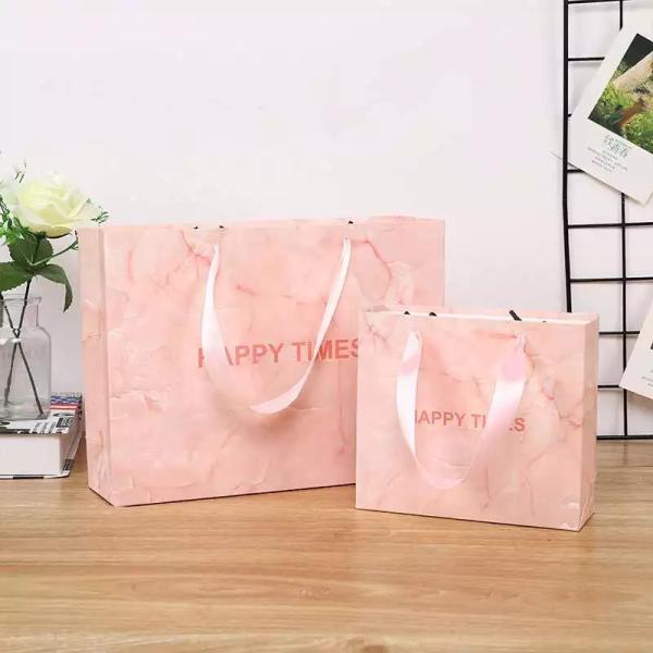 Buy cheap Customized Logo 180gsm-500gsm Boutique Paper Bag With Handles from wholesalers