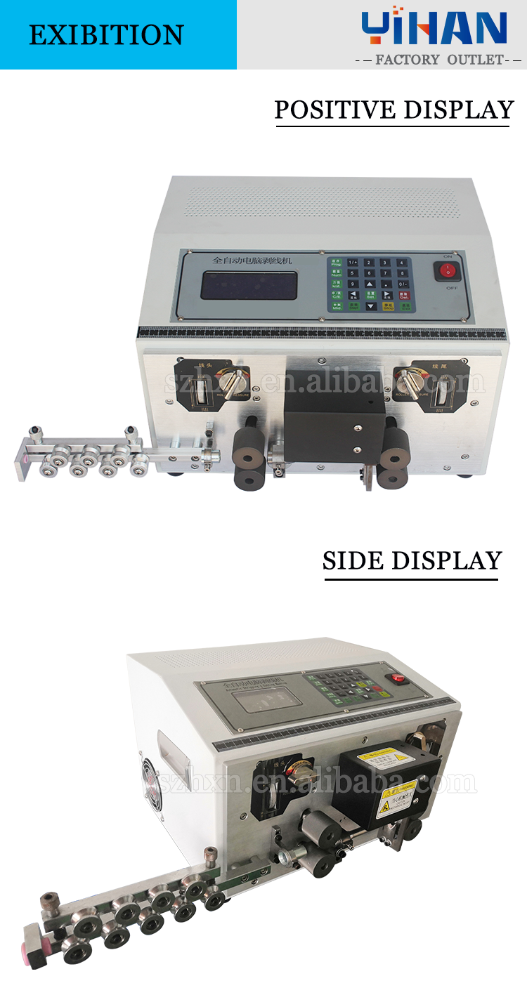 Automatic Cable Cutting and Stripping Equipment 420*380*270mm Cutting Length 1-99999mm