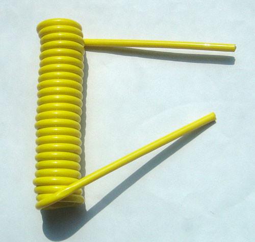 Buy cheap Custom-made solid yellow fashion 4.0mm dia coil spring string cable without any end from wholesalers
