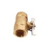 Buy cheap DN25 Brass Female Ball Valve With Butterfly Handle from wholesalers