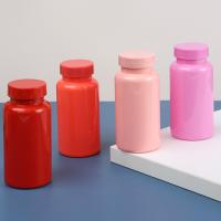 Buy cheap Vitamin Capsule Pill Plastic Bottle Packaging 150Ml Red Pink Empty Supplement product
