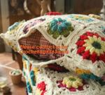 The good hand exclusive retro handmade crochet Mori stereo flower Retro Red Edge