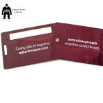 Engraved Stainless Steel Luggage Tags Personalized Travel Printable 85*54mm
