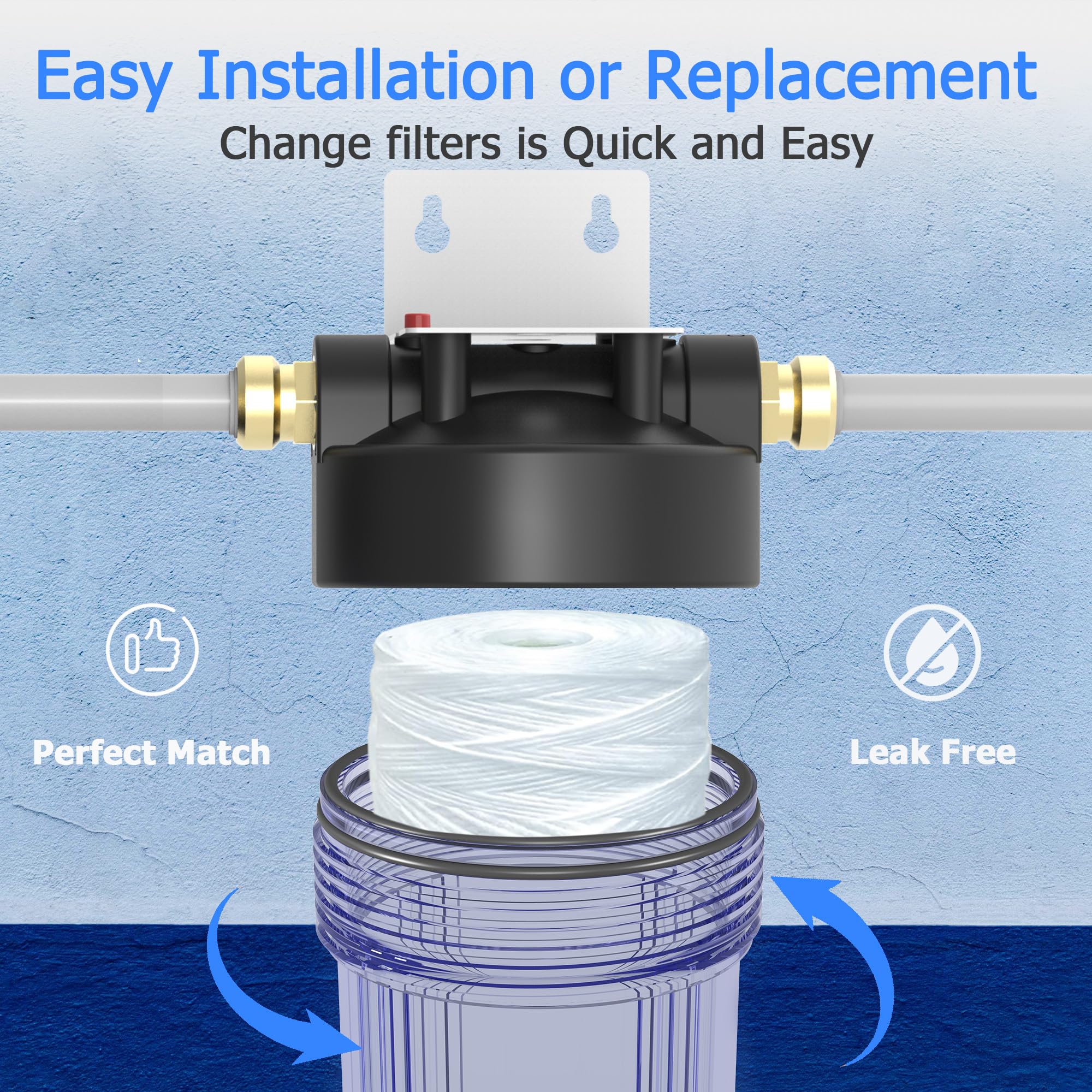 5 Micron 70" String Wound Filter Cartridge Perfect for Restaurant Filtration Needs