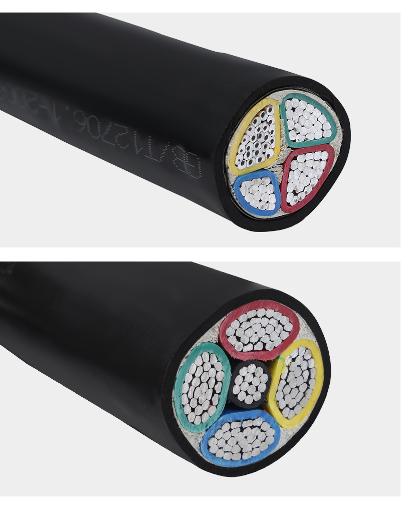 CE Certified LOW VOLTAGE 100-350 MCM Aluminum Conductor Electric Cable for DC/AC Power