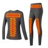 Buy cheap Fleece Lined Electric Heated Underwear Set Women Wireless Remote Control Temperature from wholesalers