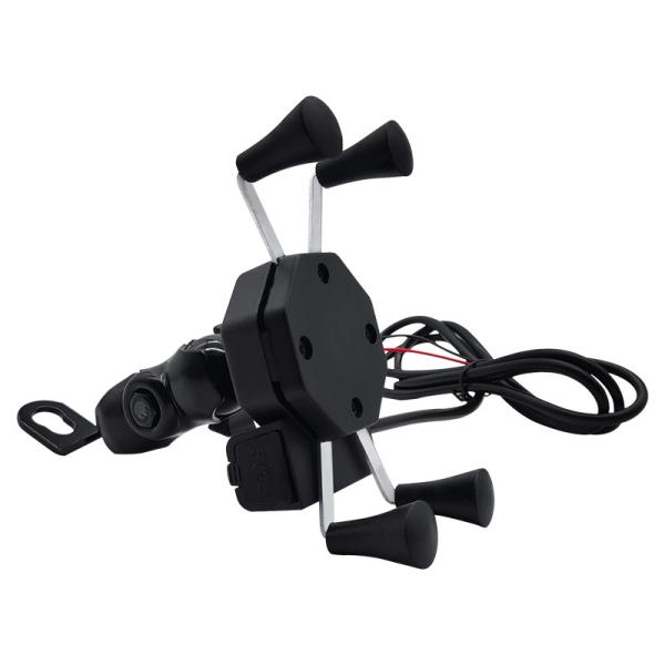 Buy cheap DC5V 2A Nylon Metal Motorcycle Phone Holder With Usb Charger from wholesalers