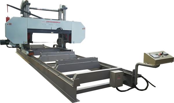 Buy cheap MJ2500 Large Size Horizontal Band Saw Wood Saw Machine with auto feeding from wholesalers