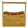 Buy cheap Bamboo Wooden Tableware Tabletop Holder With Swing Handle For Cutlery Holder from wholesalers