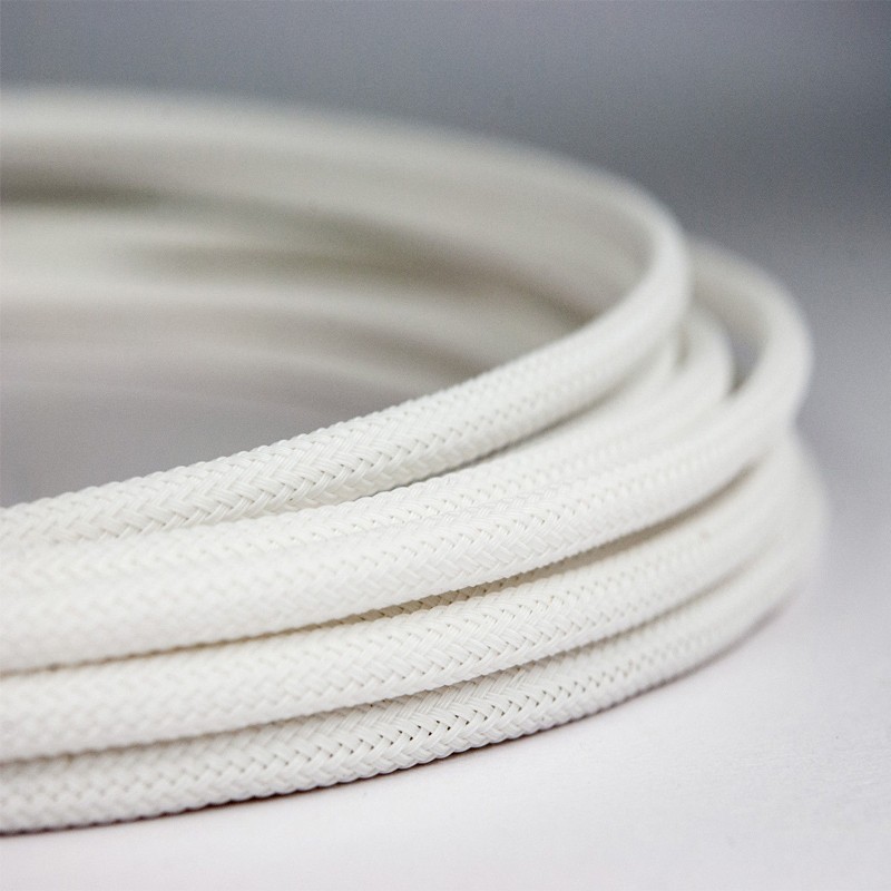 Braided Expandable Sleeving High Density PET White