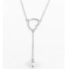 Buy cheap 88mm 925 Sterling Silver Necklaces Heart Shaped 5mm "Only Love" from wholesalers