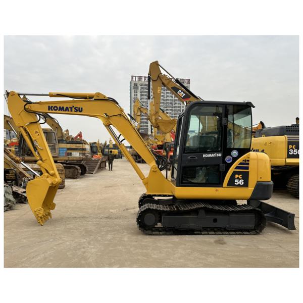 Buy cheap Small Japan Komatsu PC56 Used Hydraulic Excavator Mini Size Weight 5 Tons With Blade from wholesalers