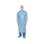 Hospital Used Cloth Isolation Gown Disposable CPE Gown With Long Sleeves