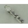 Buy cheap 22 mm Special Cufflink Custom Tie Bars 3D Brass Stamped Silver from wholesalers