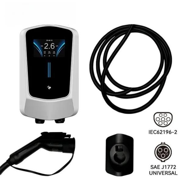 Buy cheap IP66 LED Display Wall EV Charger 32A Home Charging Unit OEM ODM from wholesalers