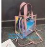 Buy cheap Jelly color laser shoulder bag pvc leather tote bag, Studded Clear Tote/PVC shoulder bag, Fashion Translucent Hologram K from wholesalers